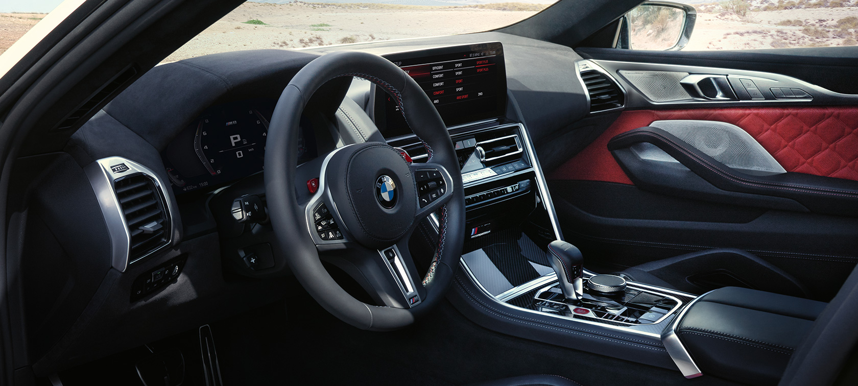 BMW M8 Competition Gran Coupé F93 LCI facelift interieur cockpit